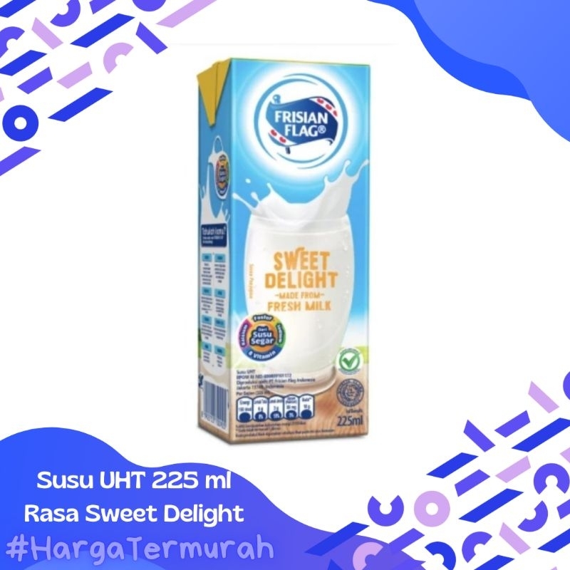 

Susu UHT Frisian Flag 225ml Rasa Sweet Delight | susu bendera rasa Sweet Delight