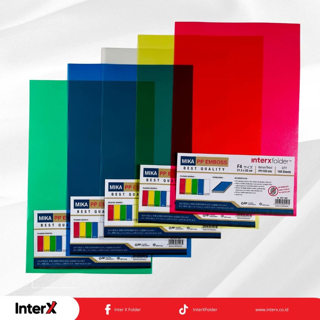

Mika Jilid / Mika Film Emboss InterX Transparant 100 LEMBAR