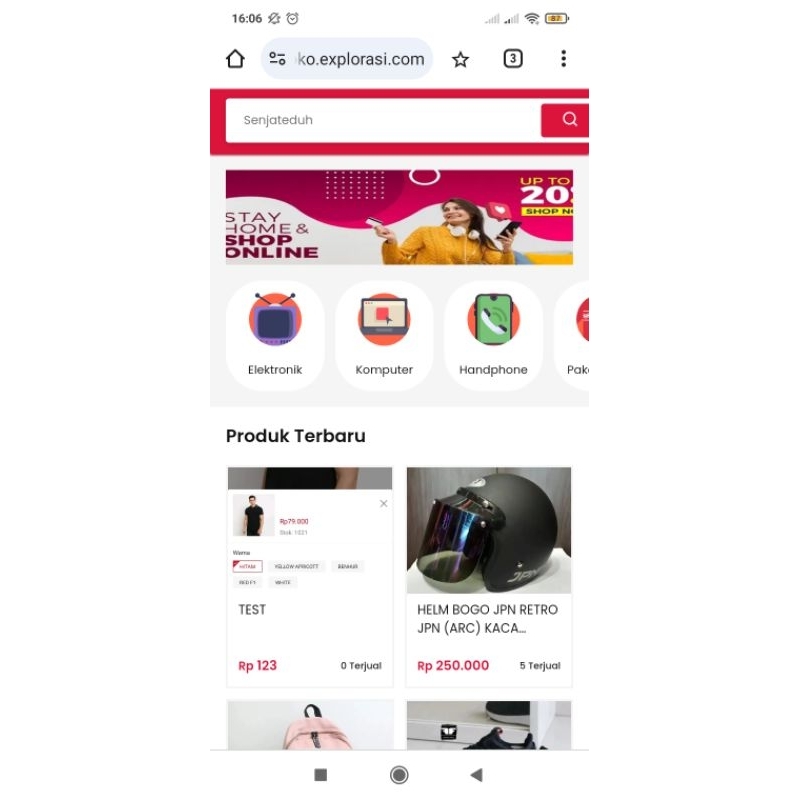 Source Code Website Toko Online Senjateduh (Midtrans & Rajaongkir) E Commerce, toko online pembayara