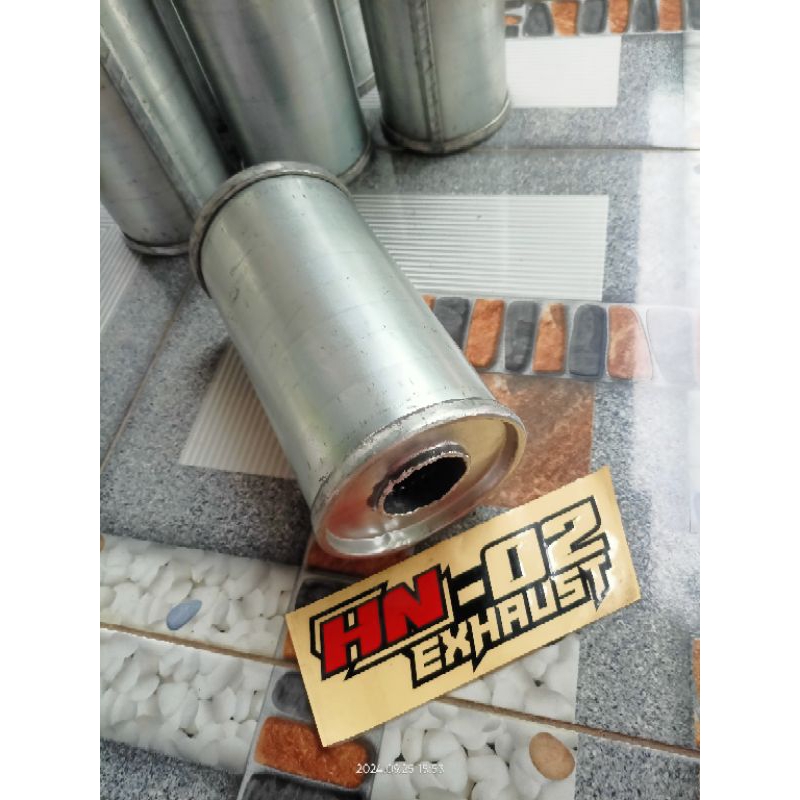 TABUNG KNALPOT SARINGAN/RESONATOR TENGAH MOBIL KIJANG KRISTA,LGX,GRAND,SUPER SUARA HALUS