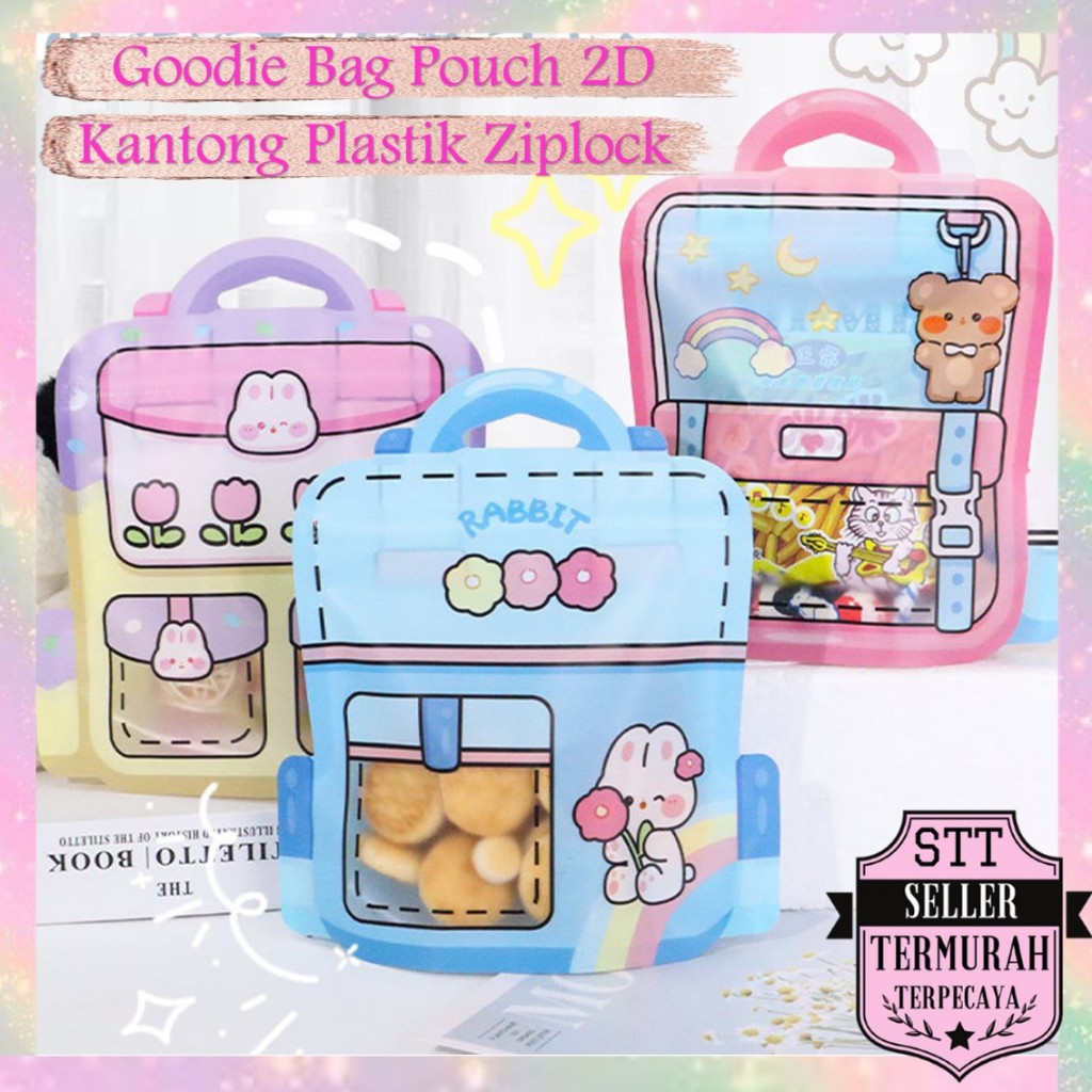 

STT Goodie Bag Plastik Standing Pouch 2D Ulang Tahun Anak Motif Kartun Plastik Bingkisan Makanan Tas Hampers Snack Ulang Tahun Anak Bungkusan Plastik Cookies Lucu Pesta Perayaan Kantong Plastik Ziplock Tas Sekolah