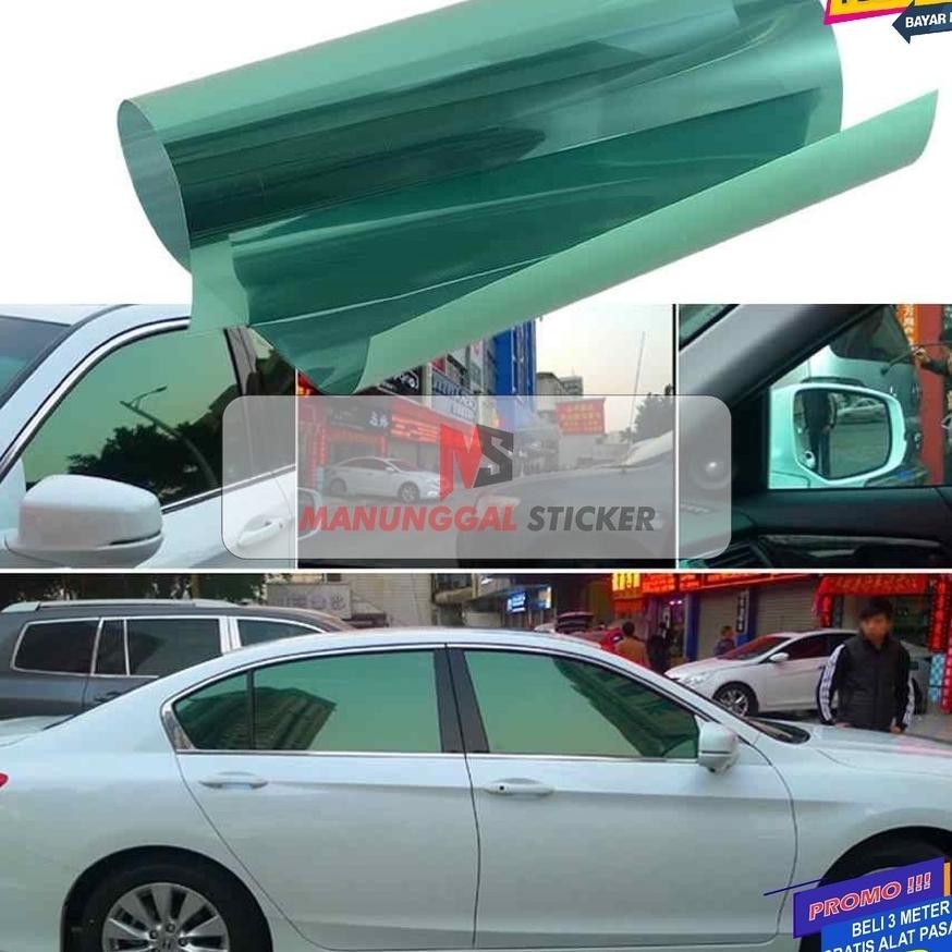 KACA FILM KACAFILM HIJAU BOTOL APEX METERAN HIJAU LUMUT SILVER