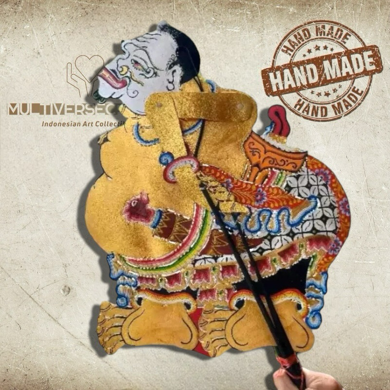 Wayang Alusan Kulit Sapi Asli Wayang Semar Standar Dalang Gapit Bambu
