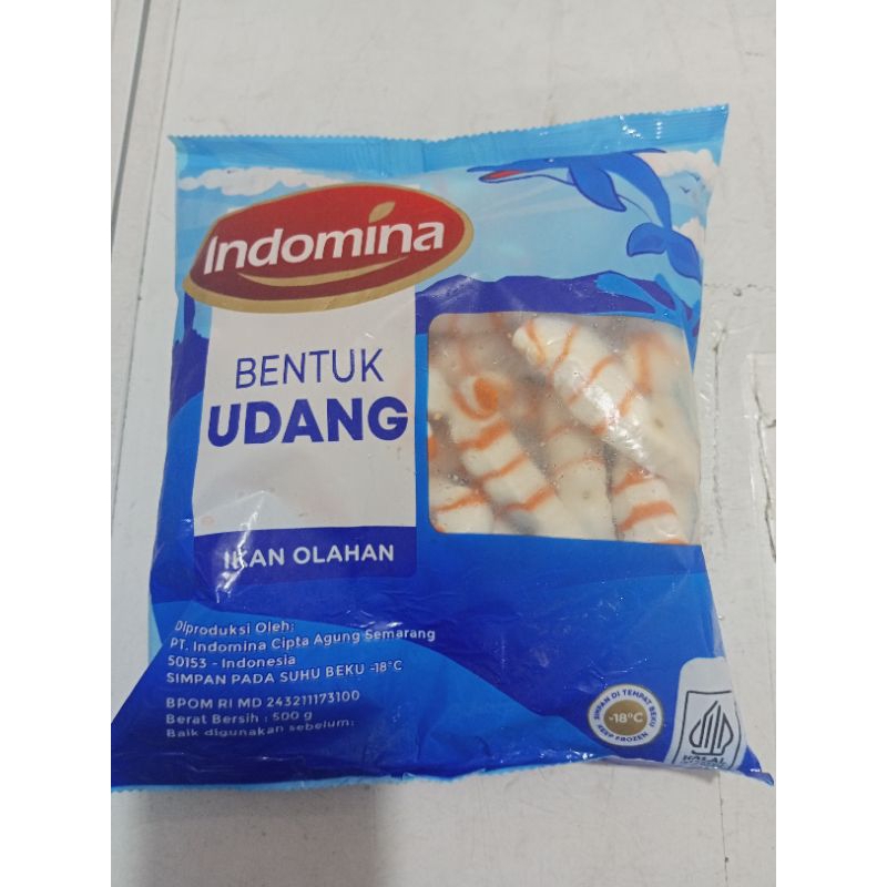 

Indomina Olahan ikan Bentuk udang 500gr/ baso ikan