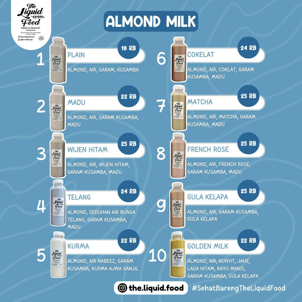

Susu Almond / Almond Milk Homemade / Fresh
