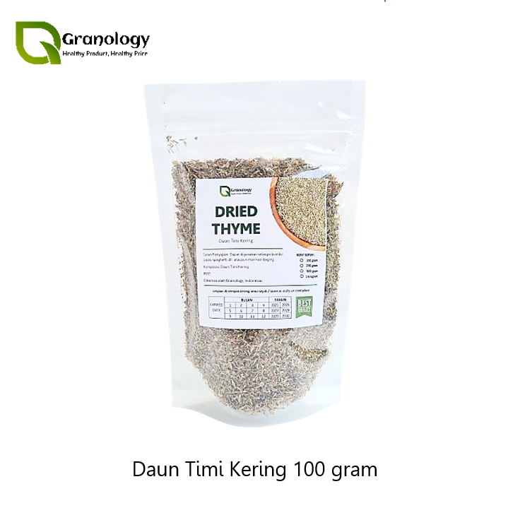 

Daun Timi Kering / Dried Thyme Leaves (100 gram) by Granology