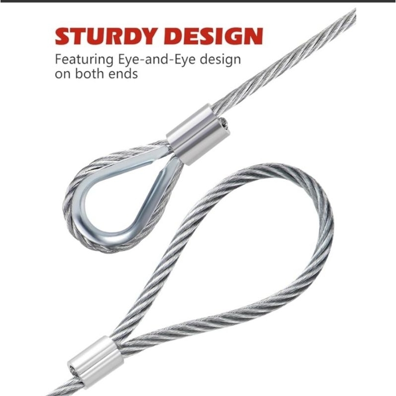 Thimble Kausen Sling Kawat 6 8 10 12 16Mm Penyangga Tali