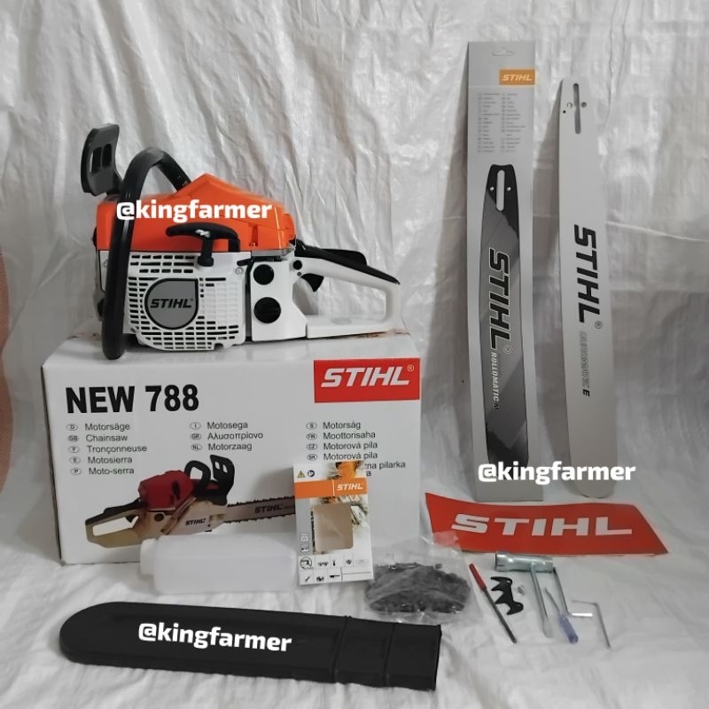 ORIGINAL Chainsaw MS 788 Stihl, Senso Ms788 Stihl Bar 22inchi Set Lengkap