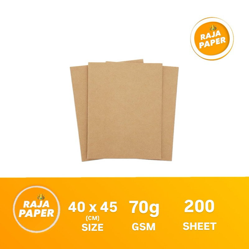 

Kertas Samson 70 Gsm 40 Cm x 45 Cm 200 Lembar . ( 400 Mm x 450 Mm ) , 70 Gr / 70 Gram , Kertas Kraft Liner , Kertas Bungkus , Kertas Packing , Brown Kraft , Kertas Coklat , Brown Paper , Kraft Paper , Pembungkus Kertas , Kertas Packaging .