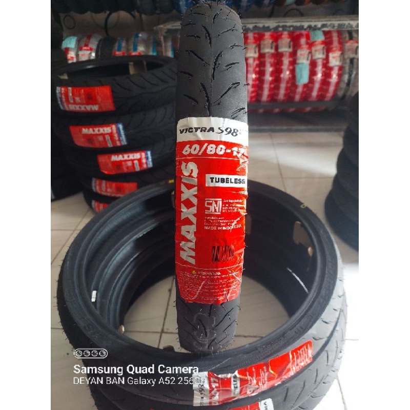 Ban motor MAXXIS VICTRA 60/80-17,70/80-17,80/80-17 Tubeles Soft compound racing