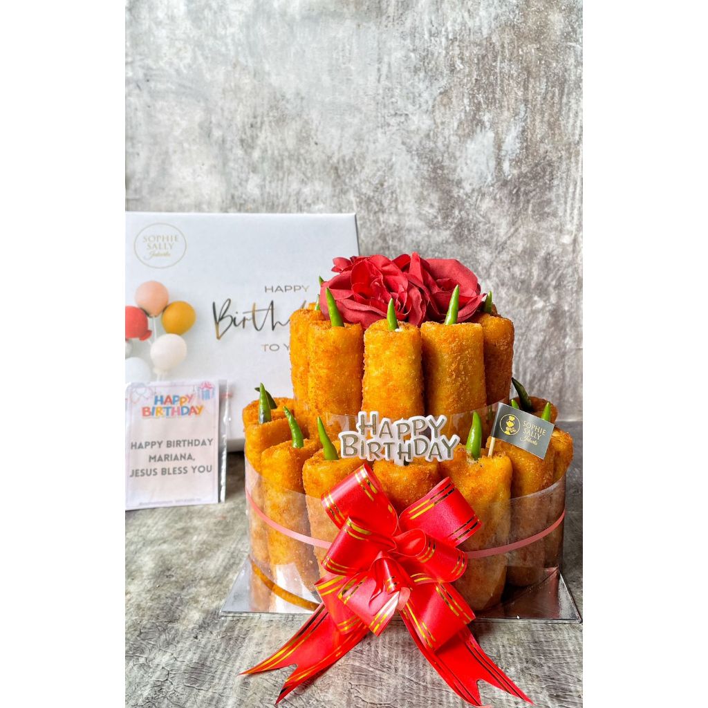 

Risol Mayo Tart - Hampers Birthday / Paket Ultah - Free Topper dan Card