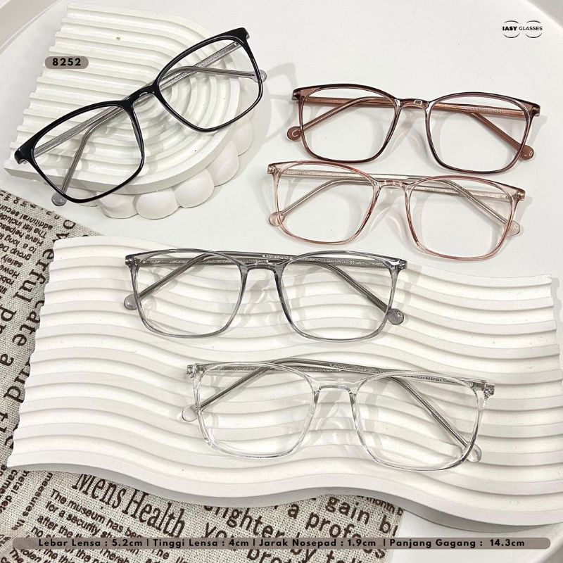 Frame 8252 Frame kacamata Unisex Bahan ringan