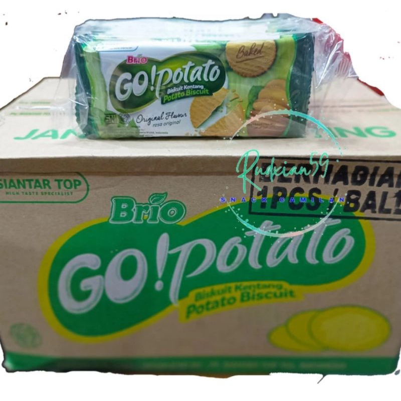 

Gopotato biskuit original, keju dan BBQ pak eceran 1000