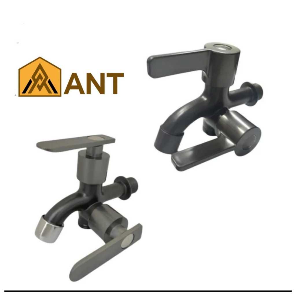 Keran air Shower Cabang 2 Grey Keran Bak air Double Two Way FG