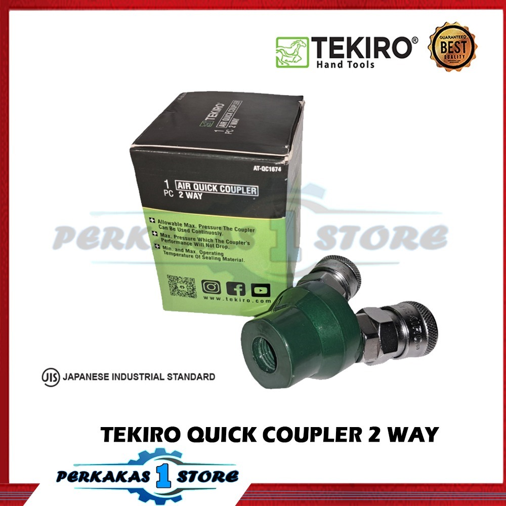 TEKIRO Quick Coupler Cabang 2 Way /Coupler Kompresor/Quick Coupling