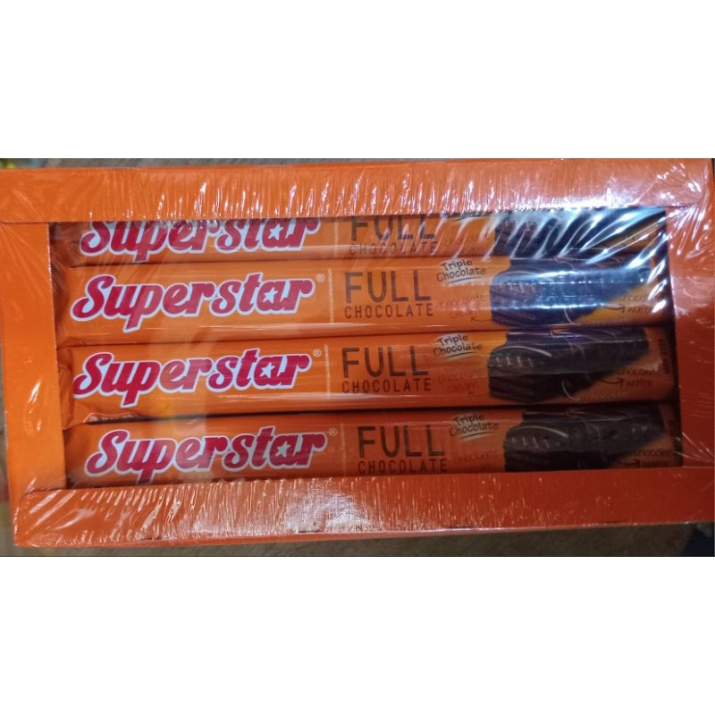 

SUPERSTAR WAFER COKLAT full coklat 1 box isi 20 pcs