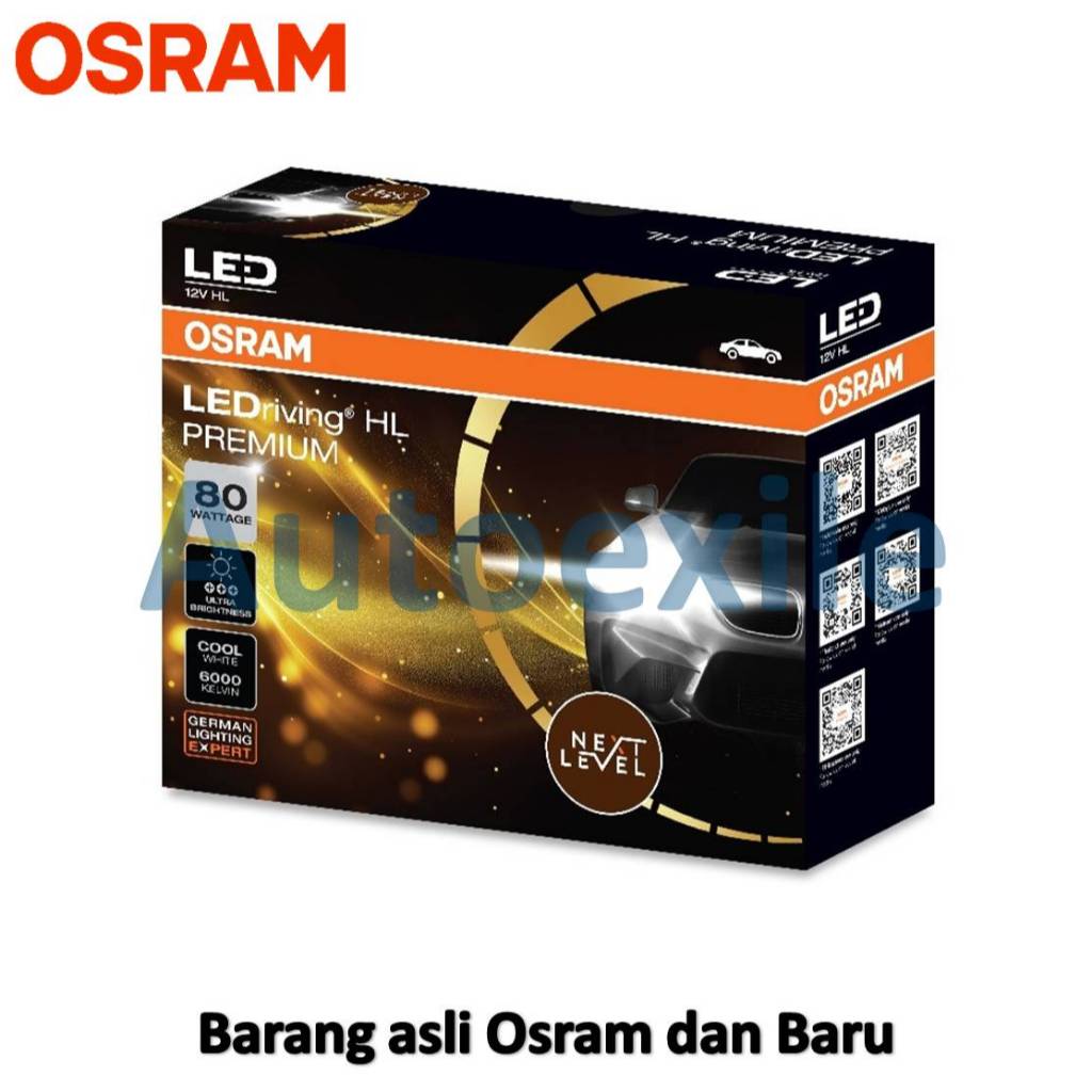 Osram LEDriving HL Premium HB3 HB4 6000K Putih 80 watt Lampu Mobil LED BRV CRV HRV Innova Reborn Ert
