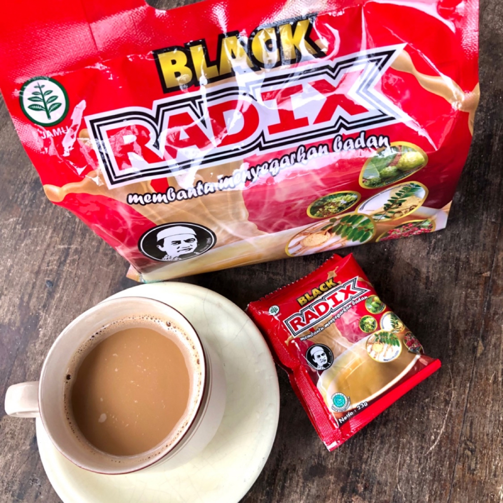 

Kopi Black Radix Pak Haji Kemasan Pouch Isi 20 Sachet Meningkatkan Imun Kopi Radix