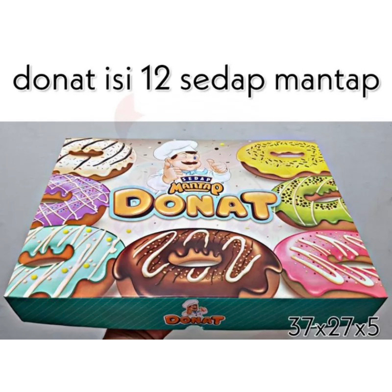 

DUS DOS DONUT BOMBOLONI BOX DONAT KOTAK PENYIMPANAN KUE SEDAP MANTAP DONAT ISI 12 KARDUS 27x37x5