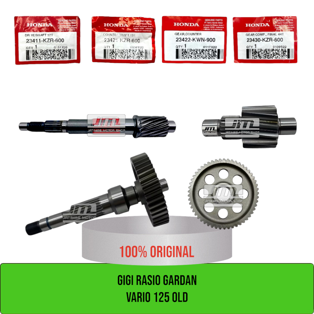 Rasio gardan as pully vario 125 old 23411-KZR-600 23421-KZR-600 23430-KZR-600 23422-KWN-900