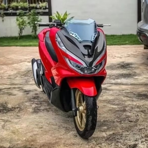 Visor Pcx 150 Lokal - Visor PCX 150 model Thailand Plus Spion Ketebalan 3mm