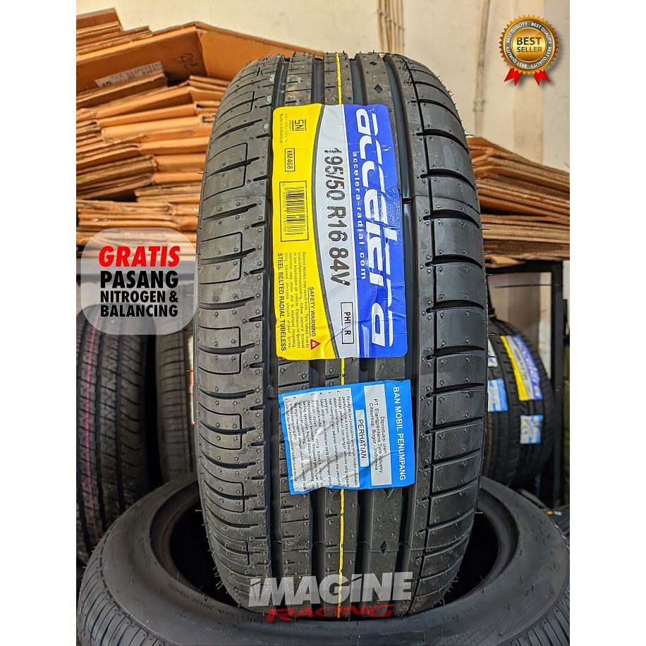 Ban standar mobil ukuran 195 50 r16 merek accelera phi-r
