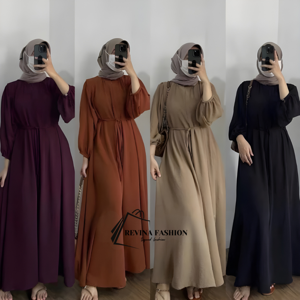 DANARA LD 110 & LD XXL 120 JUMBO DREES MAXY GAMIS CRINGKLE AIRFLOW / BUSANA MUSLIM / DRESS MUSLIM WA