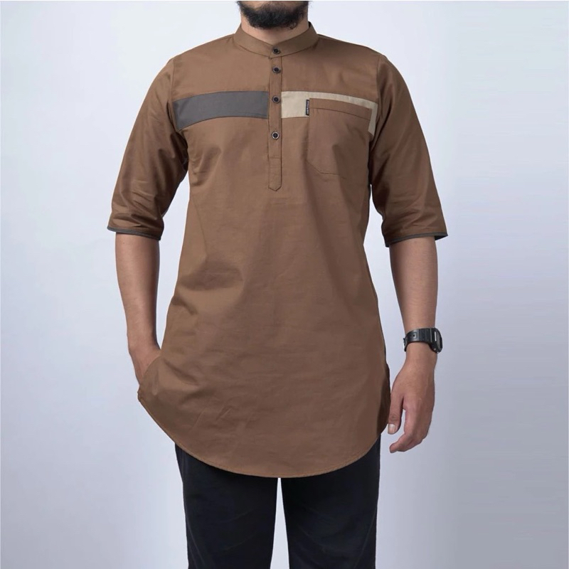 Baju Koko Kurta Pakistan Toyobo Premium / Kurta Lengan 3/4 Kombinasi terbaru