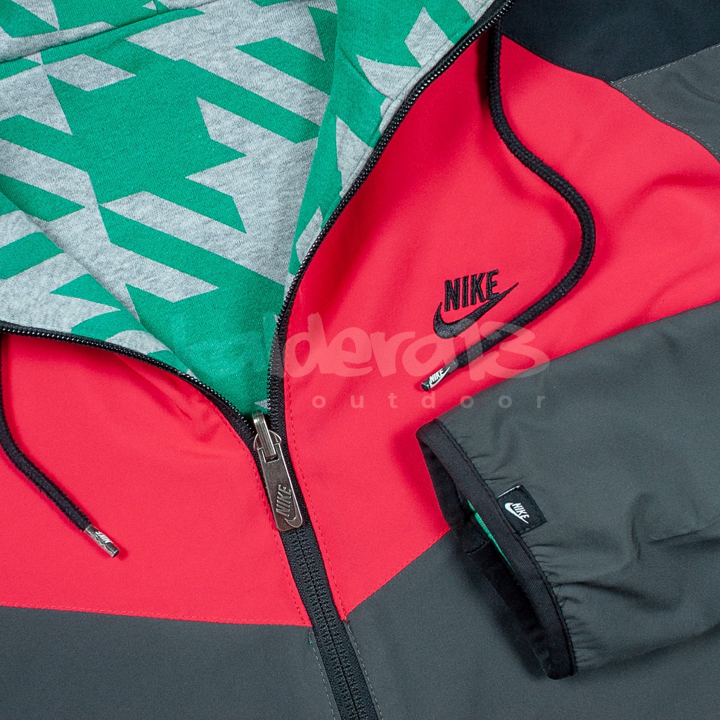 Jaket Nike Sportswear Windrunner reversible Full-Zip Hoodie pria Size M