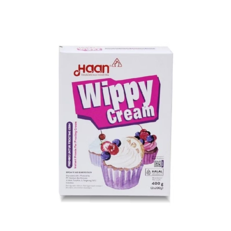 

Wippy Cream Bubuk merk Haan 400gr (2x200gr)