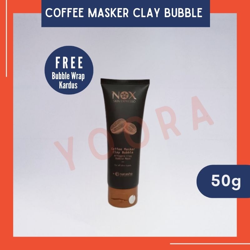Nox Natasha Coffee Masker Clay Bubble, Masker Natasha, Masker Kopi  Clay Mask, Bubble Mask, Masker W