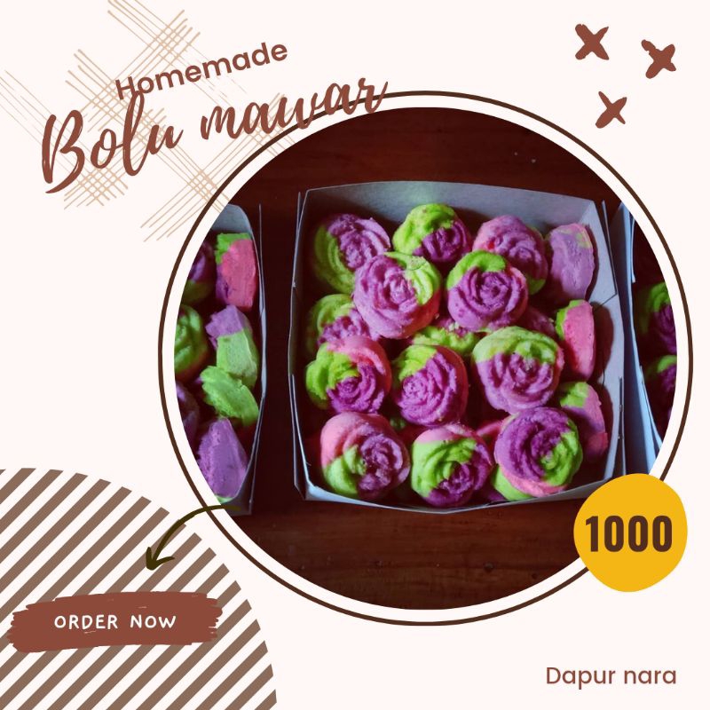 

bolu mawar/bolu kukus/bolu mawar murah/bolu mawar enak