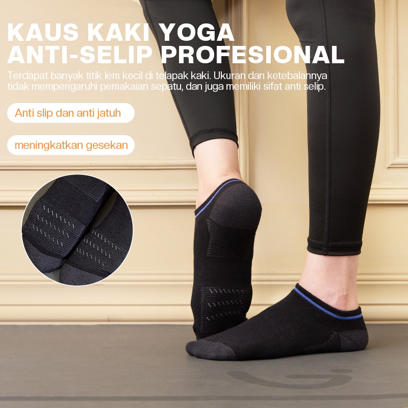 RAGA Kaos Kaki Yoga Anti Slip Kaos Kaki Olahraga Wanita Kaos Kaki Poundfit Zumba Pilates