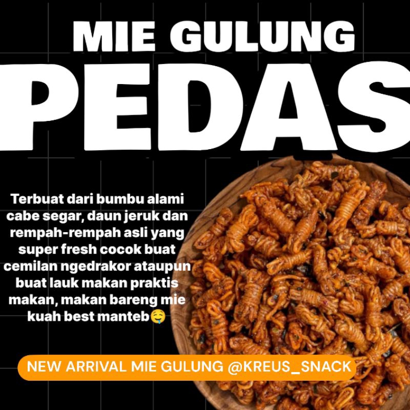 

Mielung Pedas (Mie Gulung)