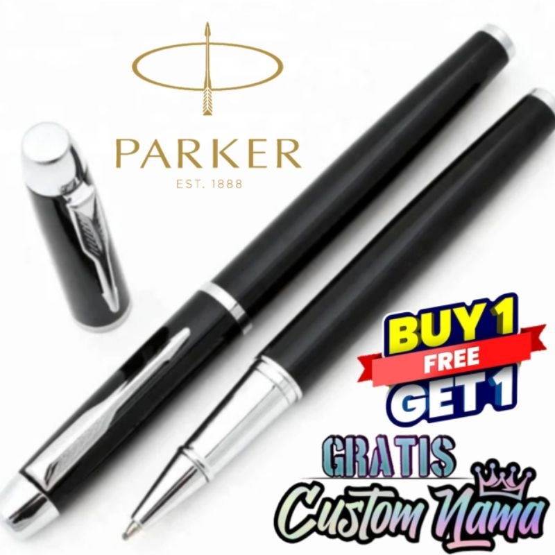 

Ballpoint Mewah Pen Parker RB Stainless Clip Buy 1 Get 1 Free Gratis Grafir Nama Dan Box Bludru Exlusive