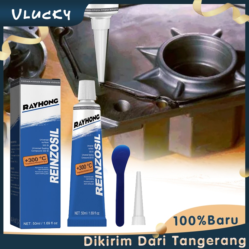 1 Set Lem Reinzosil Lem Gasket Reinzosil 50ml Lem Victor