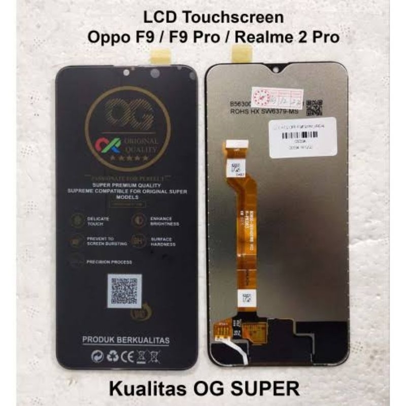 lcd oppo f9/f9pro og super/metoo original100%