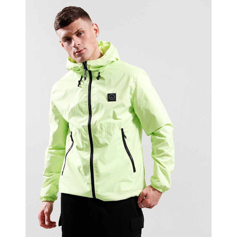 Marshall Artist Lauderdale Windbreaker Hooded Jacket In Spirit Green