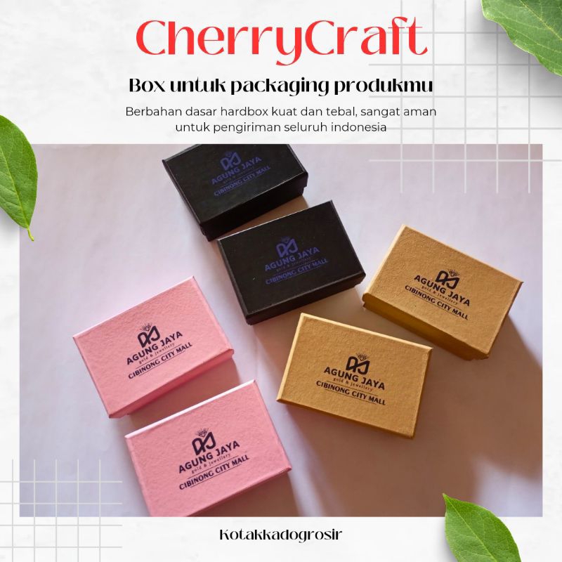 

Box untuk kartu nama atm dll 7x5x3 cm cover luar saja plus logo
