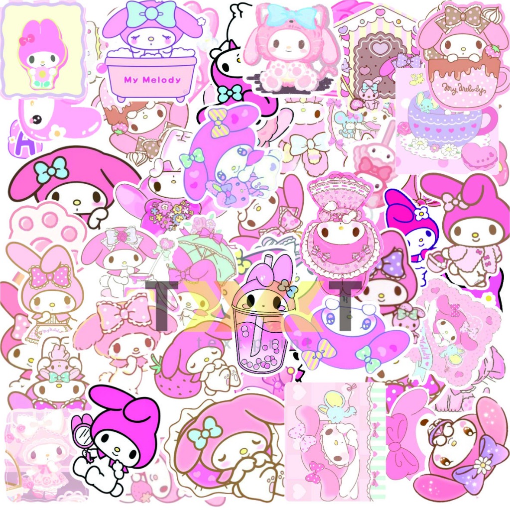 

100 pcs STIKER MINI AESTHETIC TEMA MELODY