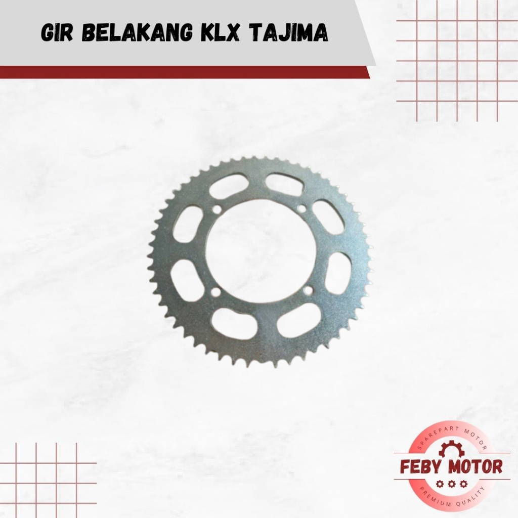 GEAR GIR BELAKANG KLX TAJIMA // GIR  BAGIAN  BELAKANG KLX MEREK TAJIMA