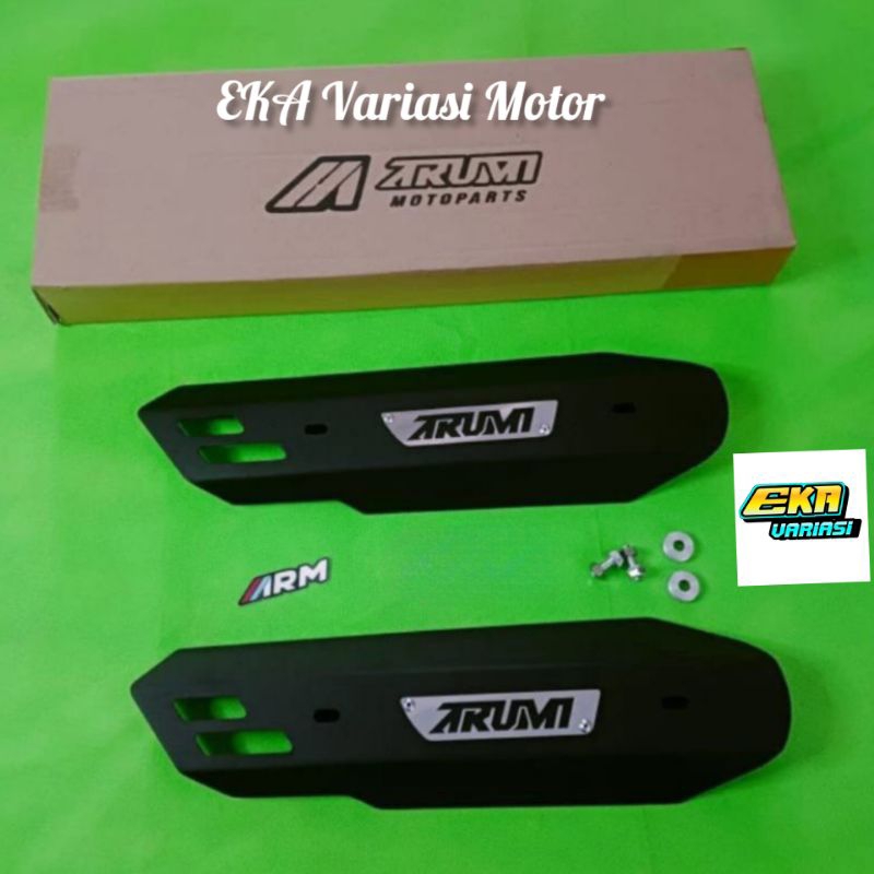 COVER KNALPOT BEAT SCOOPY GENIO ARM ARMU TAMENG KNALPOT
