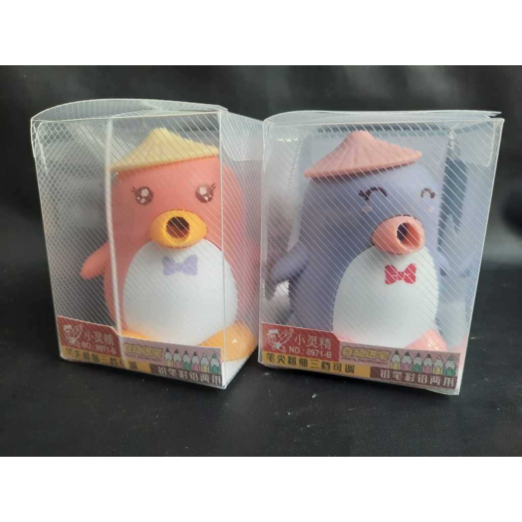 

Rautan Pensil Putar 0971B Penguin / Sleper / Peruncing Pensil / Sharepener / Ongotan