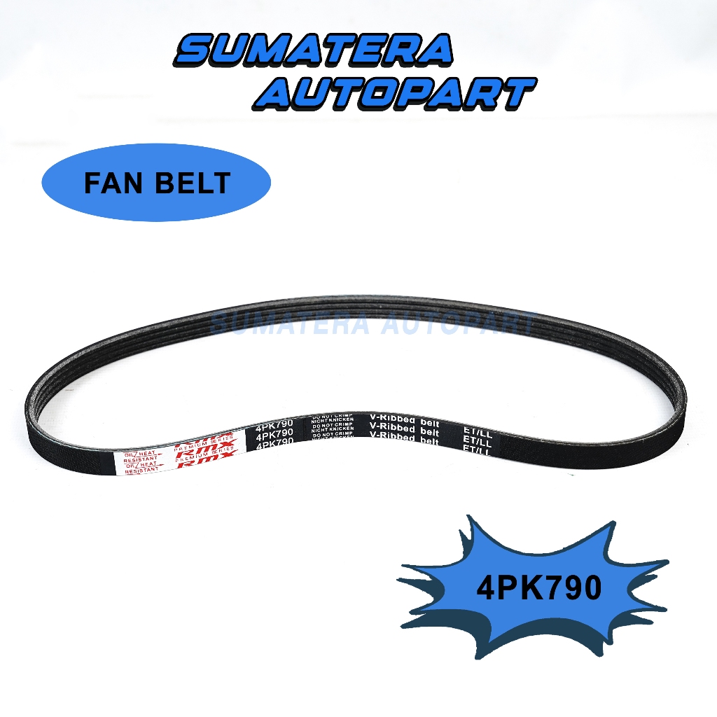 4Pk 790 Fanbelt Tali Kipas Kompresor Ac Civic Nova Nouva Civic Lx Grand Civic 1988 1989 1990 1991