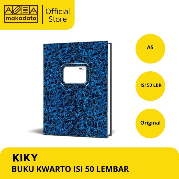 

BUKU TULIS KWARTO KUARTO QUARTO HARDCOVER ISI 50 LEMBAR KIKY