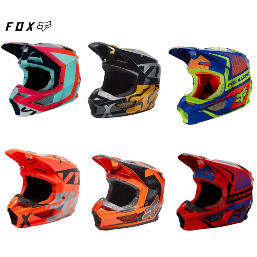 HELM FOX V1 ANAK.HELM MOTOCROSS ANAK FOX.HELM CROSS FOX ANAK