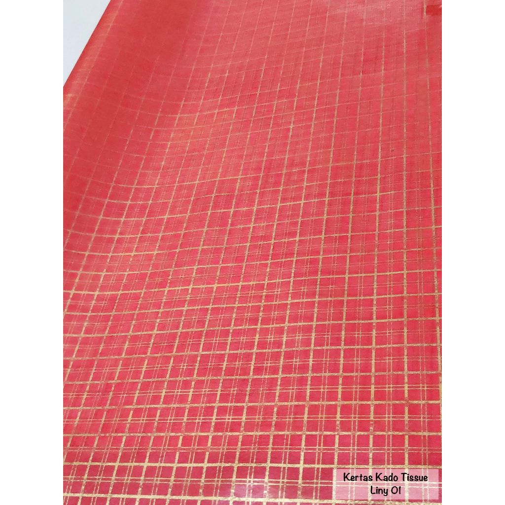 

TOKO ANQA - Kertas kado tissue motif kotak istimewa LINY 65cm x 20meter - RED (Limited Edition)