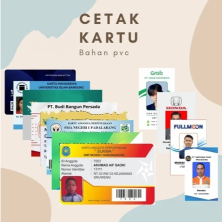 

Cetak KARTU ID Card Custom Langsung Jadi 2 Sisi