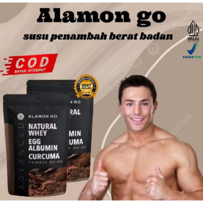 

Alamon Go Gain ORI [COKLAT] l Suplemen Penambah berat badan l Suplemen penambah massa otot