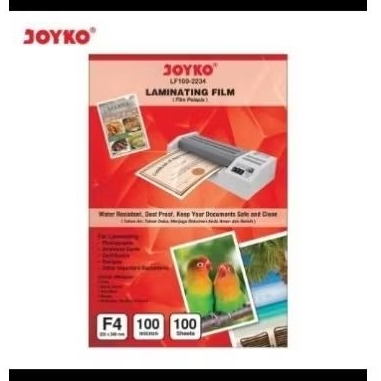 

( 10 Lembar ) Plastik Laminating Folio Joyko / Plastic Press F4